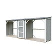 TIMBELA - Abri à bûches double avec remise - 556x120xH220 cm / 6,49 m² - Capacité ~8,8 m³ - TIMBELA M986-TUNDRA GREY - vignette