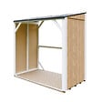 TIMBELA - Abri à bûches - 220x120xH220 cm / 2,54 m² - Capacité ~4,4 m³ - TIMBELA M984-HARVEST HONEY - vignette