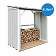 TIMBELA - Abri à bûches - 220x120xH220 cm / 2,54 m² - Capacité ~4,4 m³ - TIMBELA M984-TUNDRA GREY - vignette