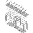 TIMBELA - Abri à bûches double avec remise - 556x120xH220 cm / 6,49 m² - Capacité ~8,8 m³ - TIMBELA M986-TUNDRA CAVERN - vignette