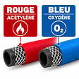 HUGGY TUYAUX - Tuyau de soudure oxygène/acétylène Ø 10 mm - Longueur 5 mètres - vignette
