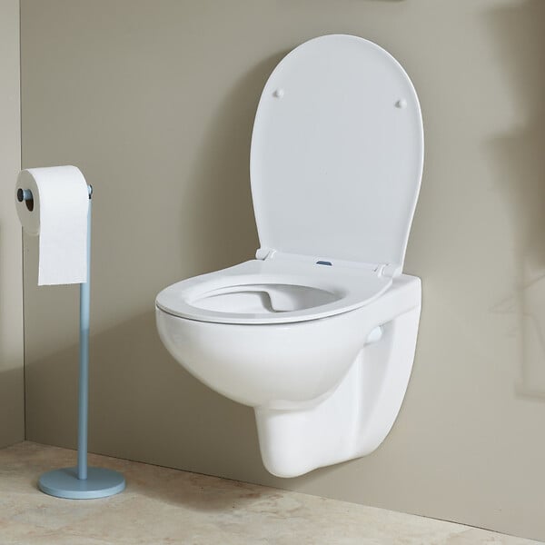 PLANETE BAIN - Cuvette WC suspendu NF sans bride Geo, abattant frein de chute declipsable - large