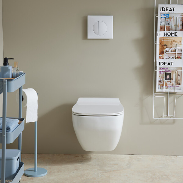 SIAMP - Pack WC Suspendu compact Bâti Universel Siamp avec Cuvette Almeria - large