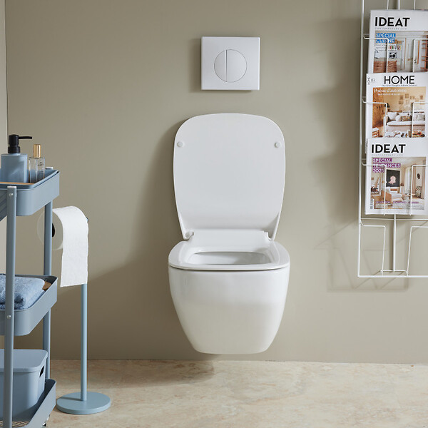 SIAMP - Pack WC Suspendu compact Bâti Universel Siamp avec Cuvette Almeria - large