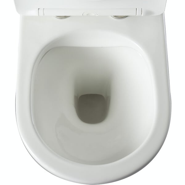 PLANETE BAIN - Pack WC suspendu avec lave-mains intégré + Cuvette gain de place sans bride corolla - large