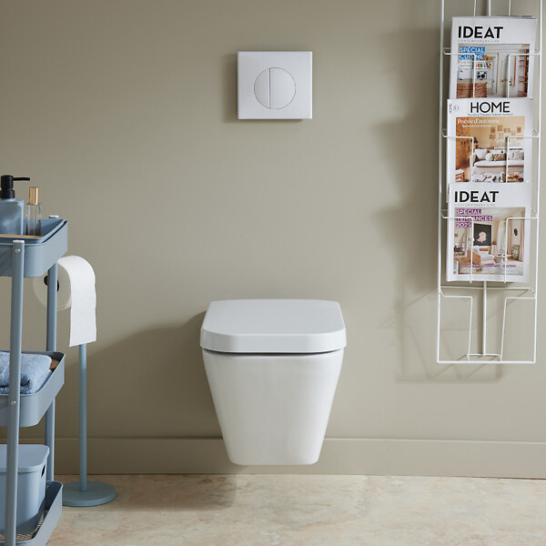 SIAMP - Pack WC Suspendu Bâti-support Universel Siamp avec Cuvette rectangulaire Diago - large