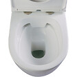 PLANETE BAIN - Cuvette WC suspendu sans bride semi carénée Samara, abattant slim frein de chute déclipsable - vignette
