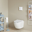SIAMP - Pack WC Suspendu compact Bâti Universel Siamp avec Cuvette Sans Bride vortex Turbi - vignette