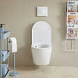 SIAMP - Pack WC Suspendu compact Bâti Universel Siamp avec Cuvette Sans Bride vortex Turbi - vignette