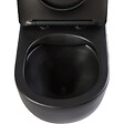 PLANETE BAIN - Pack WC suspendu avec lave-mains intégré + cuvette gain de place sans bride corolla Noir mat - vignette