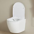 PLANETE BAIN - Cuvette WC suspendu compacte 48.2 cm sans bride vortex turbi, abattant frein de chute déclipsable - vignette