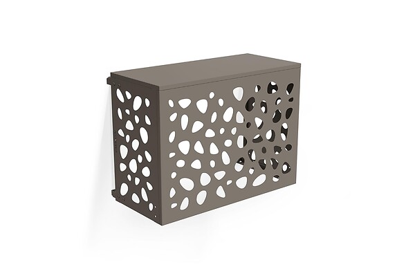 CASANOOV - Casanoov Cache clim & pompe à chaleur ANETO SUNNY aluminium taupe - taille S - large