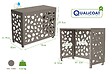 CASANOOV - Casanoov Cache clim & pompe à chaleur ANETO SUNNY aluminium taupe - taille S - vignette