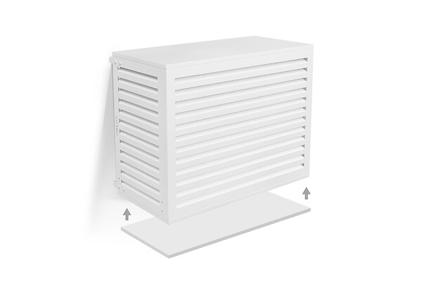 CASANOOV - Casanoov Cache clim aluminium blanc Aneto avec face inférieure - taille M - large