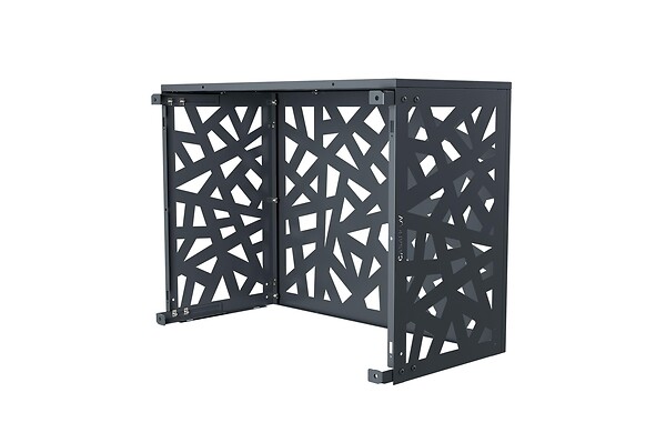 CASANOOV - Casanoov Cache clim & pompe à chaleur ANETO RUIVO aluminium gris - taille M - large