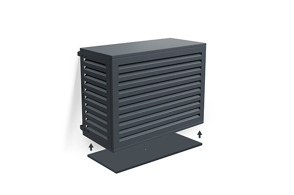 CASANOOV - Casanoov Cache clim aluminium gris Aneto avec face inférieure - taille S - large