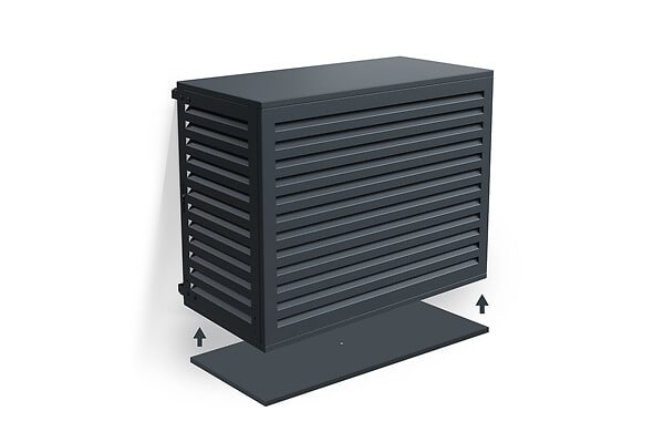 CASANOOV - Casanoov Cache clim aluminium gris Aneto avec face inférieure - taille M - large