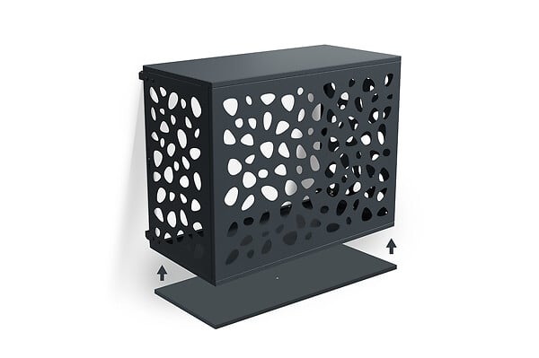 CASANOOV - Casanoov Cache clim aluminium gris Aneto Sunny avec face inférieure - taille M - large