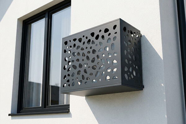 CASANOOV - Casanoov Cache clim aluminium gris Aneto Sunny avec face inférieure - taille M - large