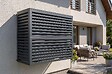 CASANOOV - Casanoov Cache clim & pompe à chaleur ANETO aluminium gris - taille XL - vignette