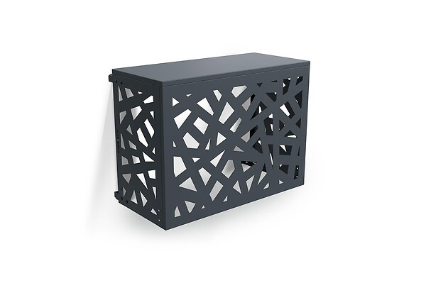 CASANOOV - Casanoov Cache clim & pompe à chaleur ANETO RUIVO aluminium gris - taille S - large