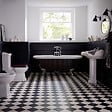 PLANETE BAIN - Baignoire îlot Charly noire avec pieds patte d'aigle chrome - vignette