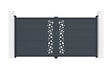 CASANOOV - Casanoov Portail battant 3,5 m SUNNY H.180  cm aluminium gris - vignette