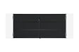 CASANOOV - Casanoov Portail battant acier 3 m NALI H.140  cm noir + Portillon H.140  cm noir - vignette