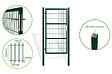 CASANOOV - Casanoov Portail battant grillagé 3 m H.180  cm RAZO + Portillon 1m RAZO H.180  cm Vert - vignette