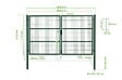 CASANOOV - Casanoov Portail battant grillagé 3 m H.180  cm RAZO + Portillon 1m RAZO H.180  cm Vert - vignette