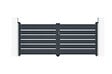 CASANOOV - Casanoov Portail battant ajustable en largeur 3 m VOGEL H.120  cm alu gris - vignette