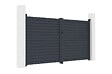CASANOOV - Casanoov Portail battant aluminium gris CALANCIA 3 m hauteur 160  cm - vignette