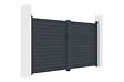 CASANOOV - Casanoov Portail battant aluminium gris CALANCIA 3 m hauteur 160  cm - vignette