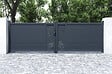 CASANOOV - Casanoov Portail battant 4 m VELETA H.120 aluminium gris - vignette