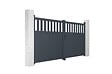 CASANOOV - Casanoov Portail battant 3 m SANTIS H.160  cm aluminium gris - vignette