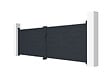 CASANOOV - Casanoov Portail battant 3,5 m EIGER H.115  cm + Portillon 1m EIGER H.115  cm aluminium gris - vignette
