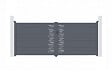 CASANOOV - Casanoov Portail battant 4 m ARLBERG H.160  cm aluminium gris - vignette