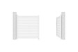 CASANOOV - Casanoov Portail battant 3 m VOGEL H.160  cm alu blanc + Portillon 1m VOGEL H.160 alu blanc - vignette