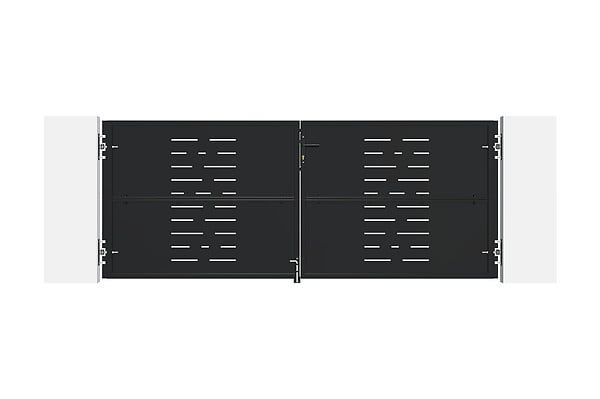 CASANOOV - Casanoov Portail battant acier L.3 m NALI ARLBERG H.120   cm noir mat - large