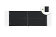 CASANOOV - Casanoov Portail battant acier 3,5 m NALI H.140  cm noir + Portillon H.140  cm noir - vignette