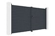CASANOOV - Casanoov Portail battant aluminium gris CALANCIA 4 m hauteur 180  cm - vignette