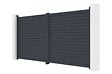 CASANOOV - Casanoov Portail battant aluminium gris CALANCIA 4 m hauteur 180  cm - vignette