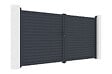 CASANOOV - Casanoov Portail battant aluminium gris CALANCIA 4 m hauteur 180  cm - vignette