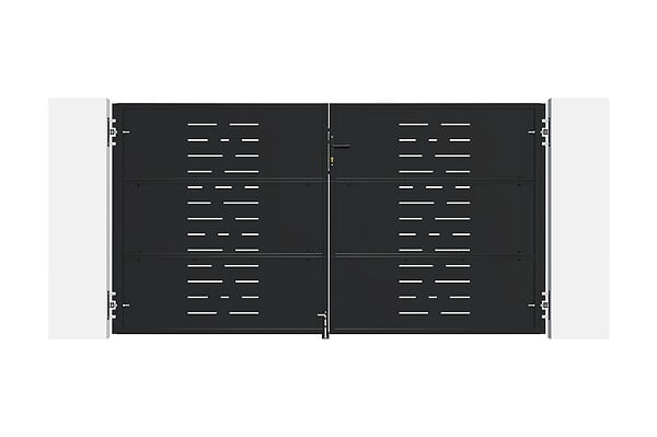 CASANOOV - Casanoov Portail battant acier L.3 m NALI ARLBERG H.160  cm noir mat - large