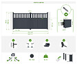 CASANOOV - Casanoov Portail battant 3,4 m SANTIS H.160  cm alu + motorisation BUNKER B500 - vignette