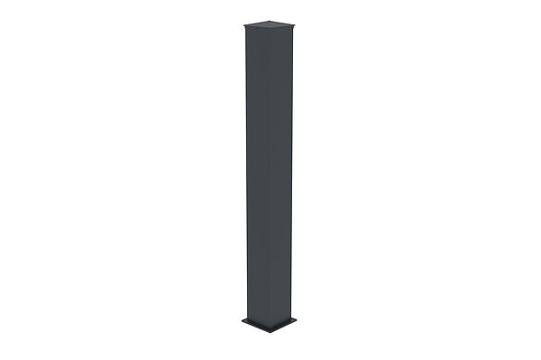 CASANOOV - Casanoov Portail battant 3 m VOGEL H.160  cm alu gris + 2 poteaux 20x20  cm H.190 cm - large