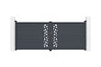 CASANOOV - Casanoov Portail battant 3,5 m SUNNY H.140  cm aluminium gris - vignette