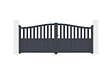 CASANOOV - Casanoov Portail battant 3,4 m MEIJE H.140  cm aluminium gris - vignette