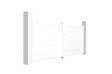 CASANOOV - Casanoov Portail battant 4 m EIGER H.140  cm blanc aluminium - vignette