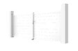 CASANOOV - Casanoov Portail battant 4 m EIGER H.140  cm blanc aluminium - vignette